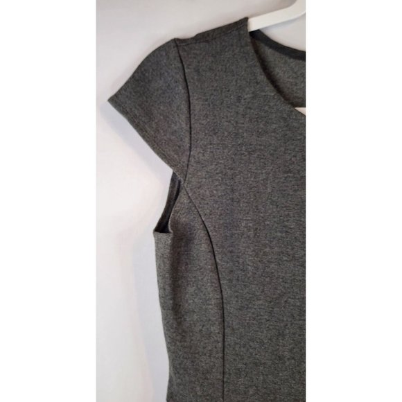 Madewell Dress Womens Small Dark Gray Stretch Pleated  Classic Fit & Flare Mini - Picture 10 of 14